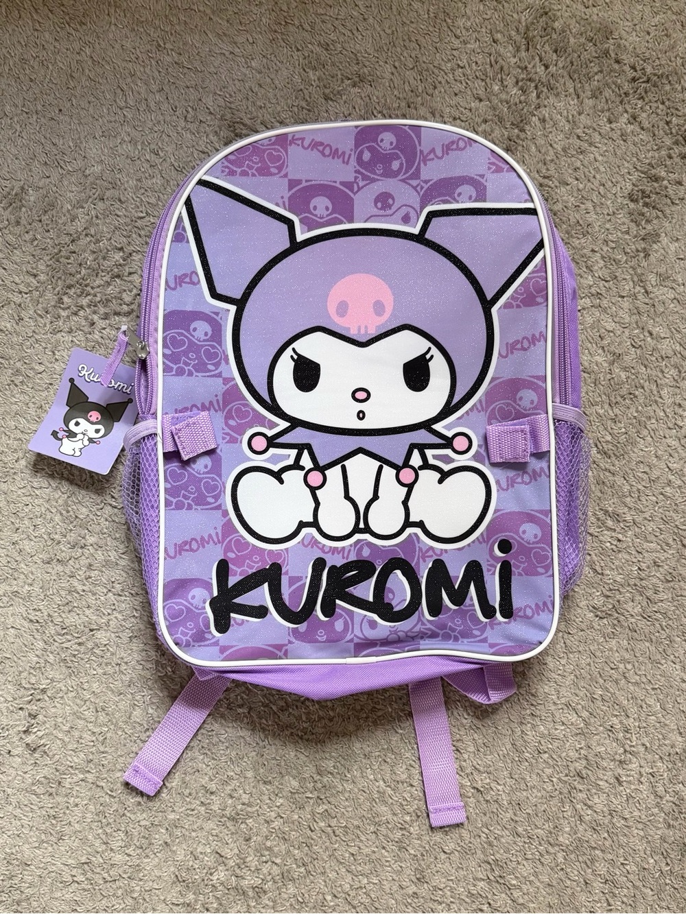 Kuromi Kids Backpack in Purple – Cute Character Design